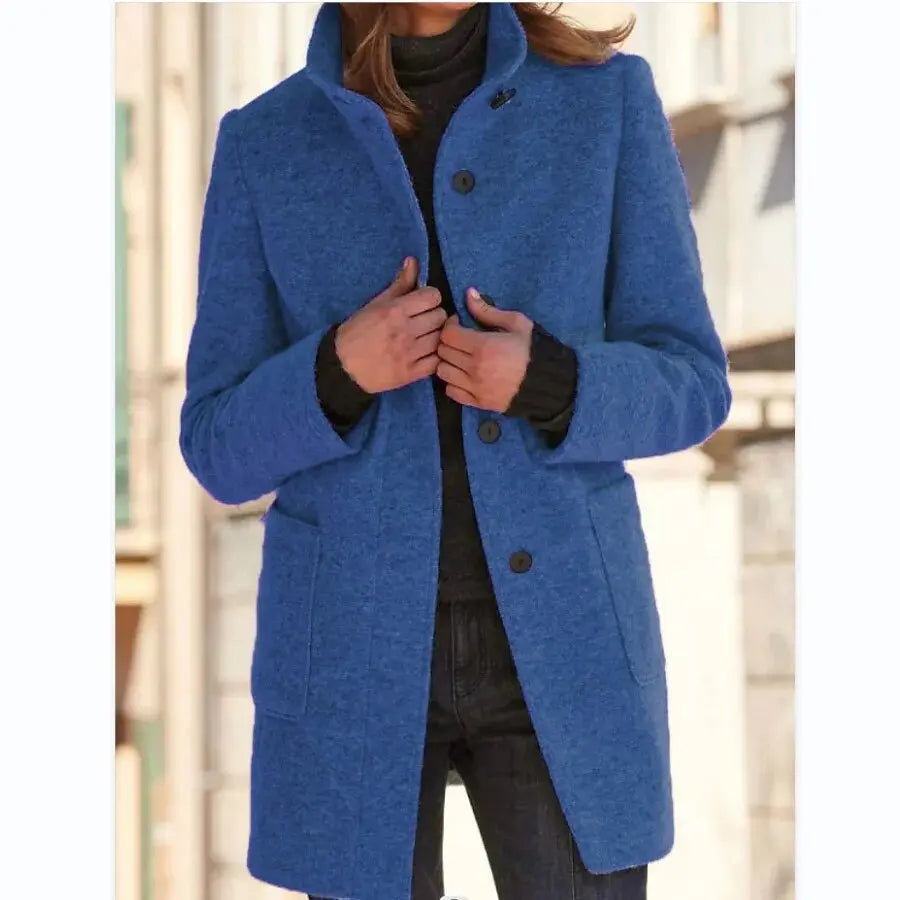 Élise | Manteau Élégant Classique en Laine pour Femme