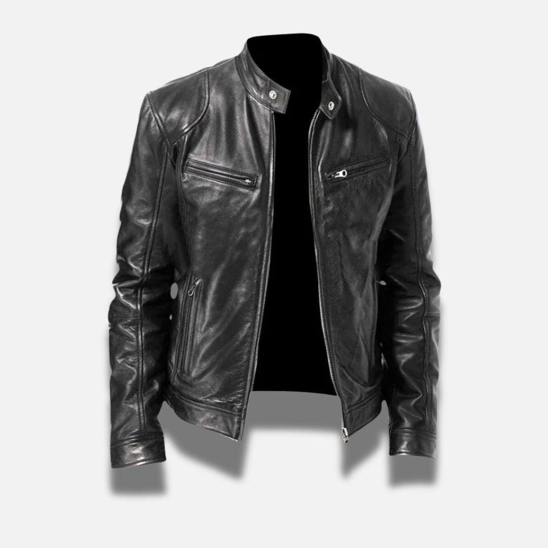 Veste en Cuir Élégante - Confort et Style Intemporel