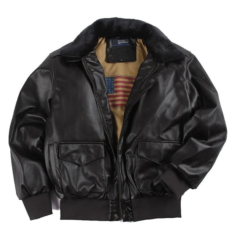 Veste Cuir Vintage Homme - Enoque - Style Rétro