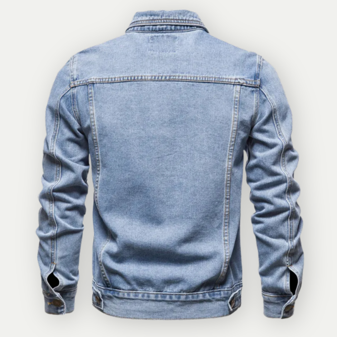 Veste Jean Homme - Bleu - Coupe Classique