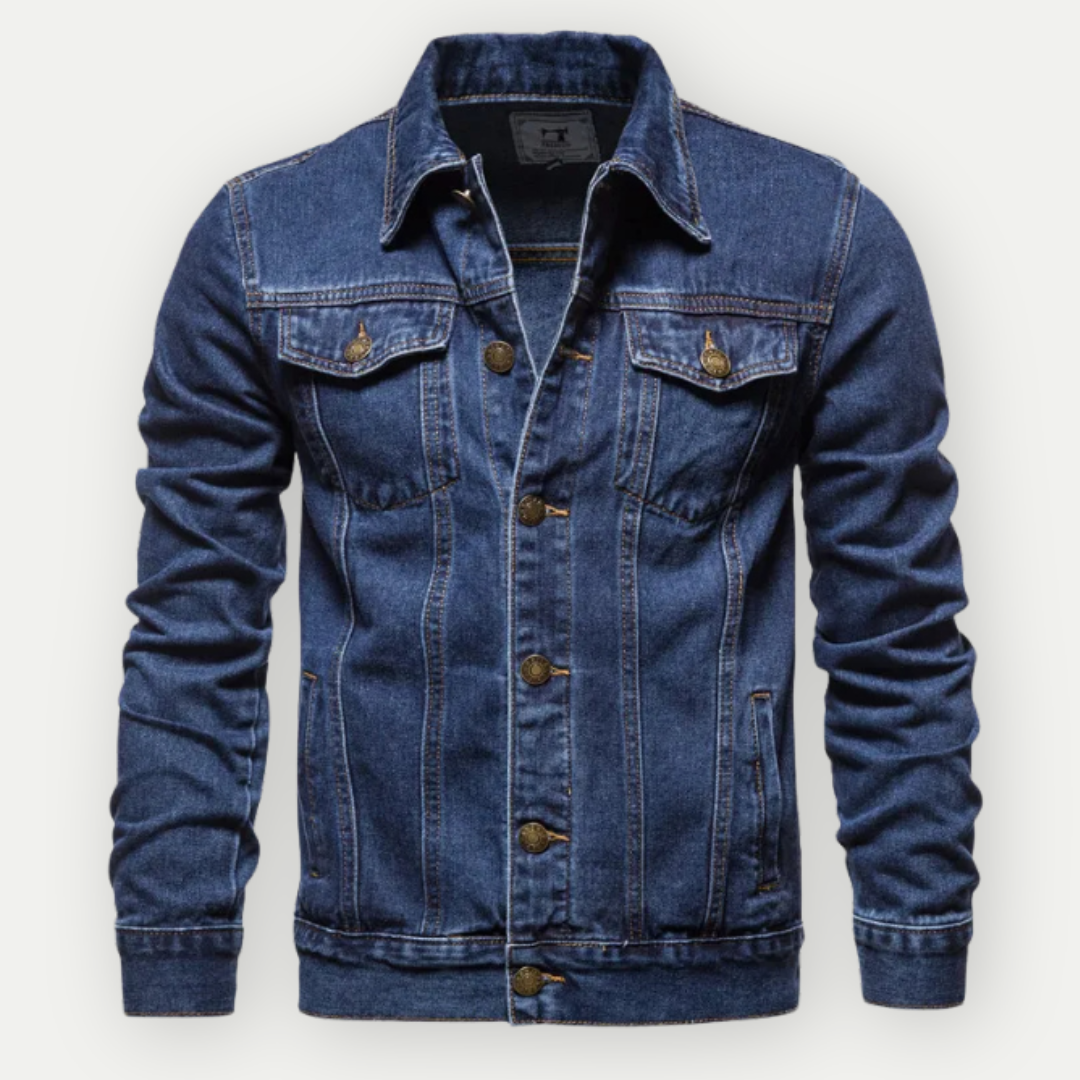 Veste Jean Homme - Bleu - Coupe Classique