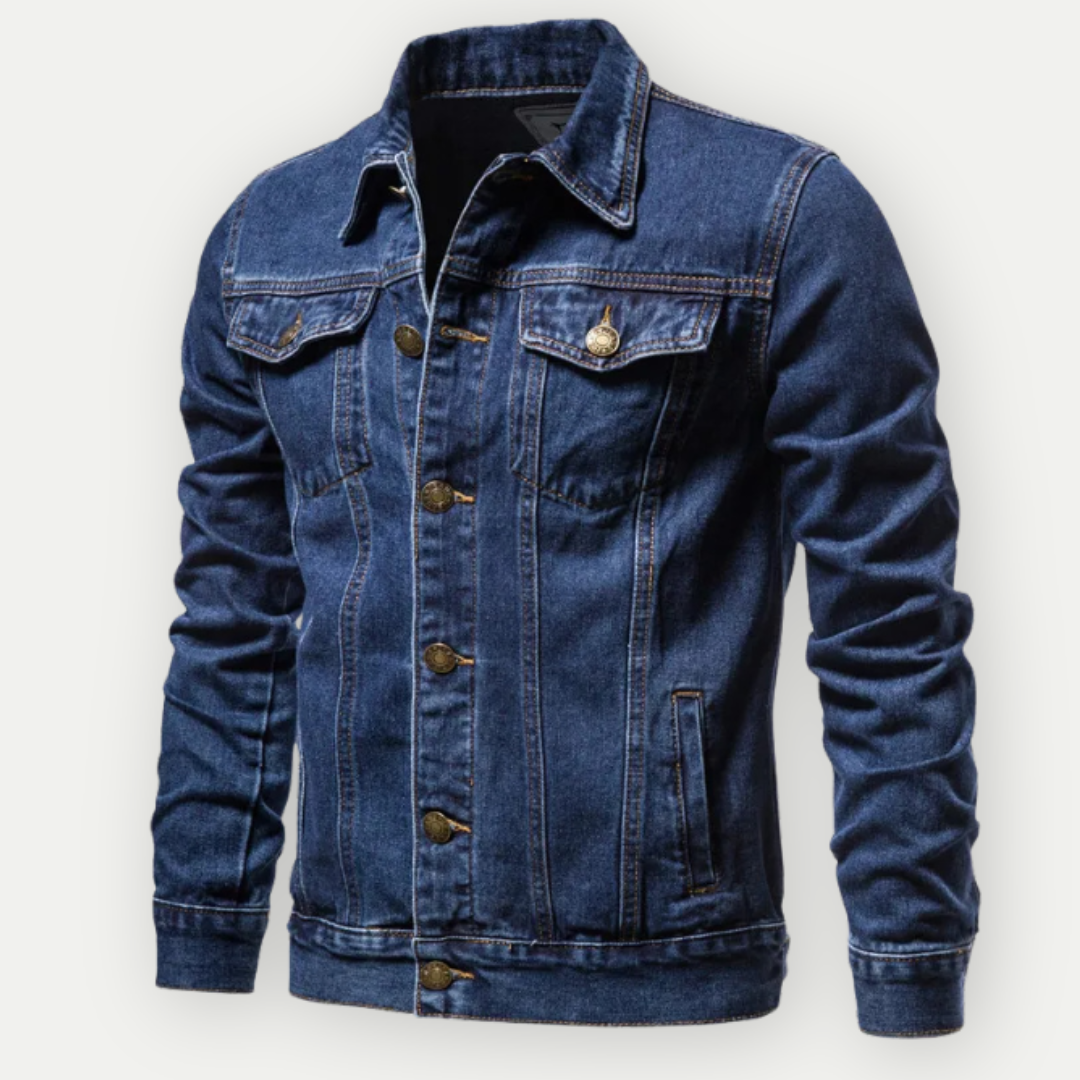 Veste Jean Homme - Bleu - Coupe Classique