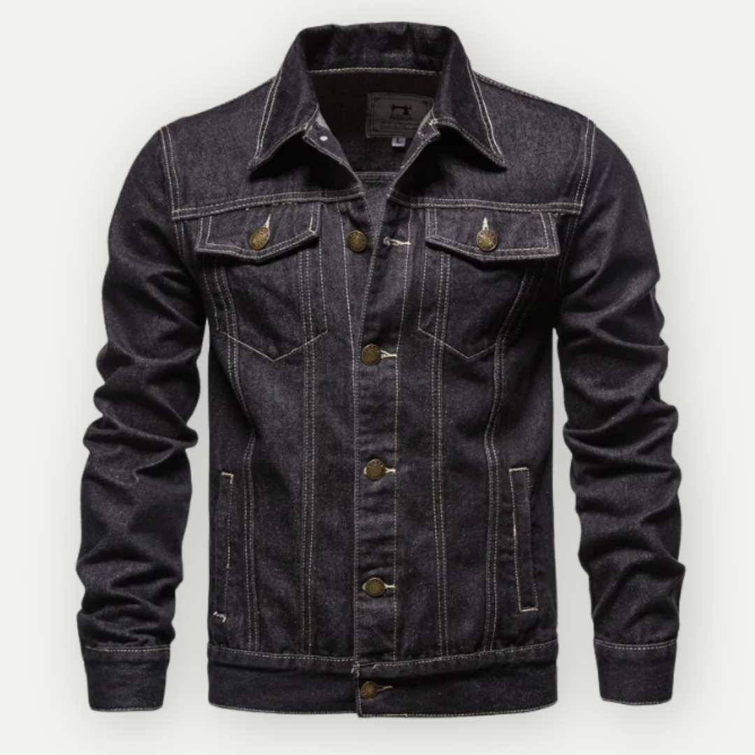 Veste Jean Homme - Bleu - Coupe Classique