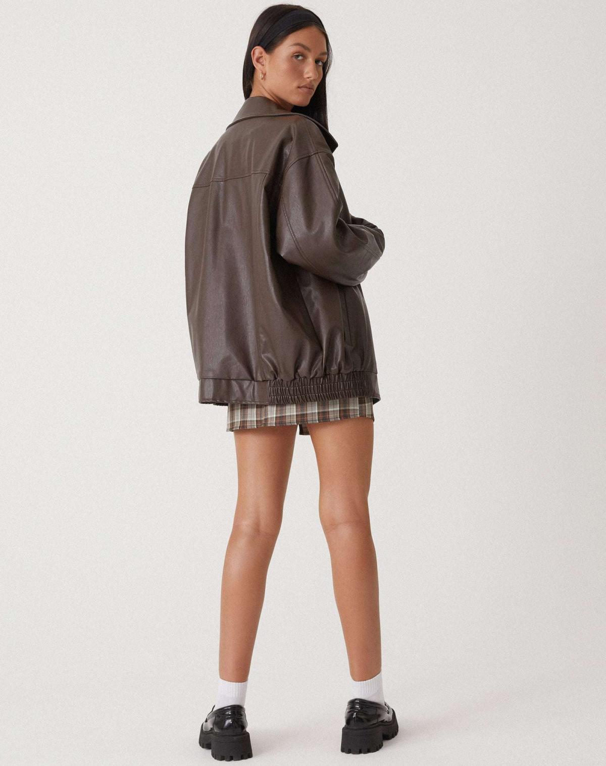 Ivy | Veste Femme Oversize en Simili Cuir