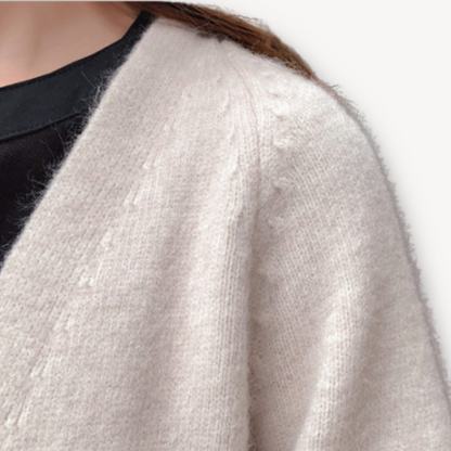 Vero – Dames Cashmere Cardigan – Open Front – Lang Model
