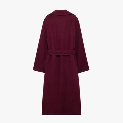 Marlène | Manteau Long Ceinturé Élégant pour Femme