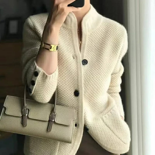 Chloé | Cardigan texturé en maille avec boutons