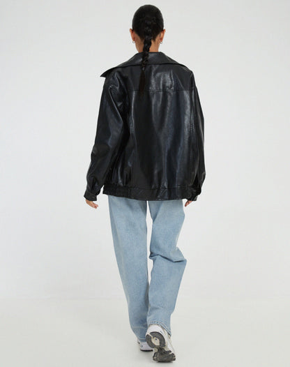 Ivy | Veste Femme Oversize en Simili Cuir