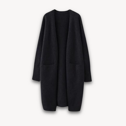 Vero – Dames Cashmere Cardigan – Open Front – Lang Model