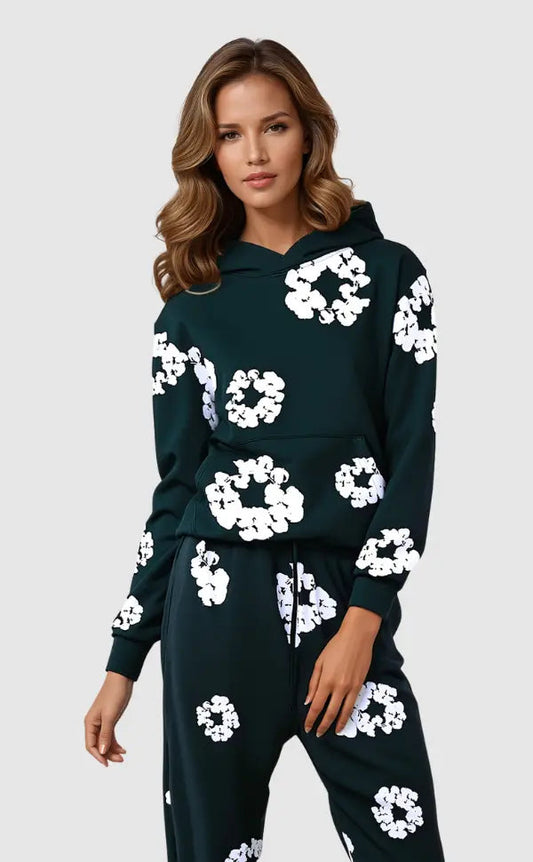 Assia | Ensemble Jogging pour Femme à Motif Floral