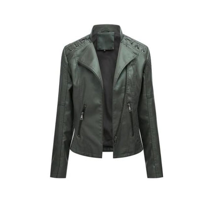 Veste en cuir d'agneau pour l'automne