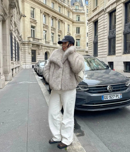 Lucy | Manteau En Fausse Fourrure Femme Élégant