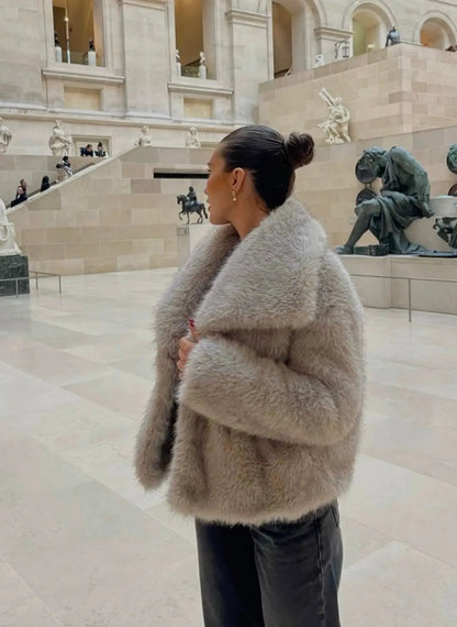 Lucy | Manteau En Fausse Fourrure Femme Élégant