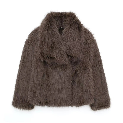 Lucy | Manteau En Fausse Fourrure Femme Élégant