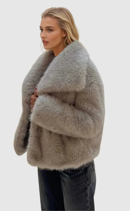 Lucy | Manteau En Fausse Fourrure Femme Élégant