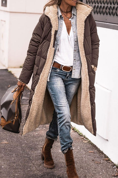 Sasha | Lange pluche jas