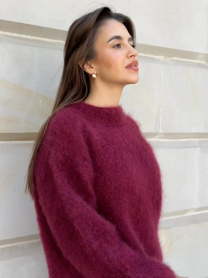 Léna | Pull Doux Oversize Élégant pour Femme
