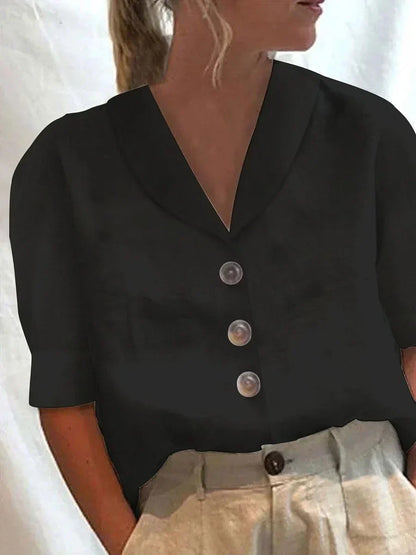 Maya | Chemisier Boutonné en Lin pour Femme