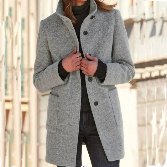 Élise | Manteau Élégant Classique en Laine pour Femme