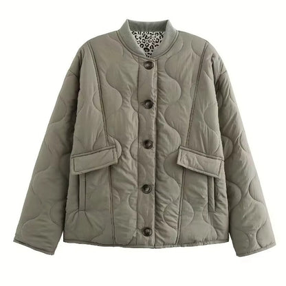 Veste Élégante Doublure Léopard - Chic & Moderne