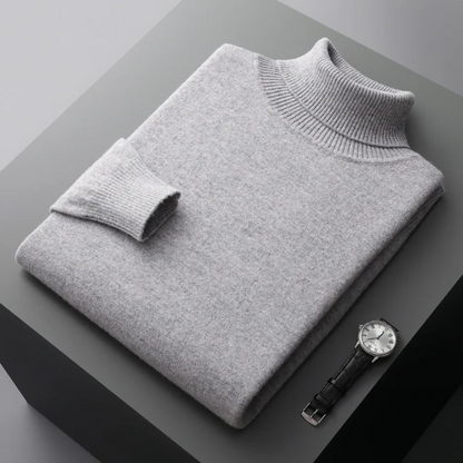 pull col roule homme elegance et confort en laine merinos