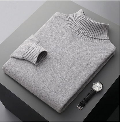 Col Roulé Laine Mérinos Homme - Chaleur & Style