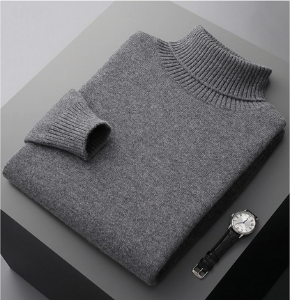 Col Roulé Laine Mérinos Homme - Chaleur & Style