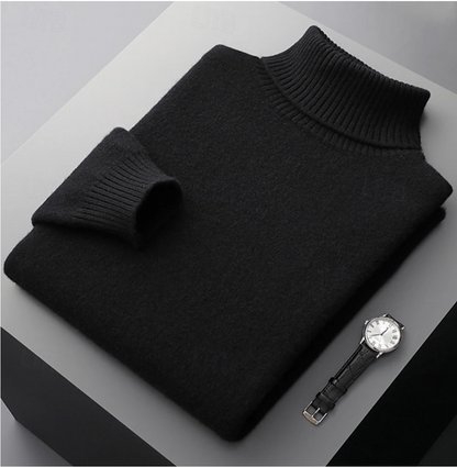 Col Roulé Laine Mérinos Homme - Chaleur & Style