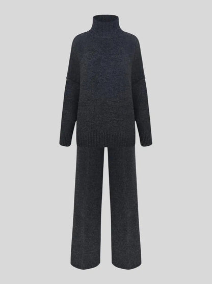 Nayla | Ensemble Maille pour Femme Oversize - Pull + Pantalon Large