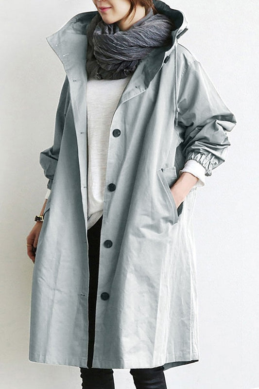Trench imperméable - Capuche Helena - Élégant & Chaud