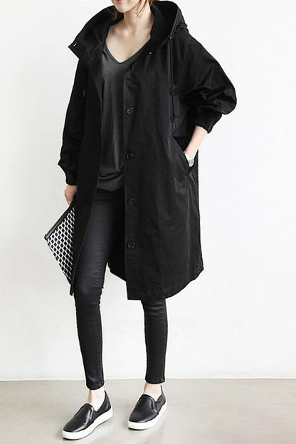 Trench imperméable - Capuche Helena - Élégant & Chaud