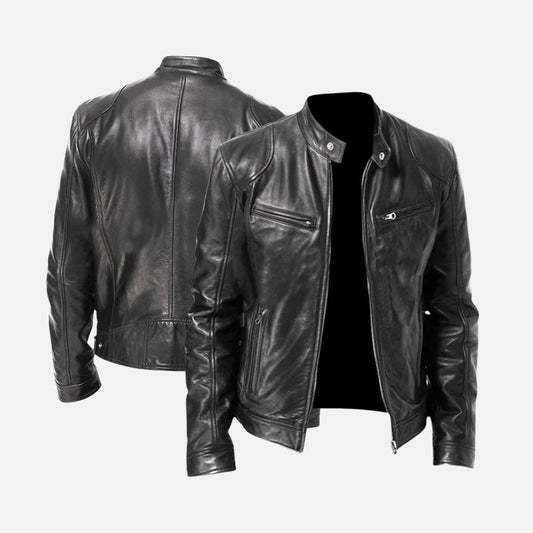 Veste en Cuir Élégante - Confort et Style Intemporel