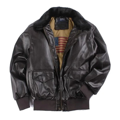 Veste Cuir Vintage Homme - Enoque - Style Rétro