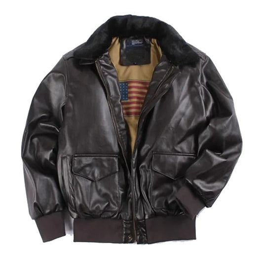 Veste Cuir Vintage Homme - Enoque - Style Rétro