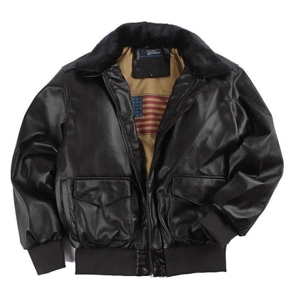 Veste Cuir Vintage Homme - Enoque - Style Rétro