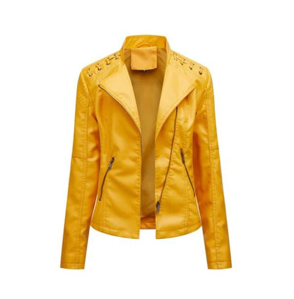 Veste en cuir d'agneau pour l'automne